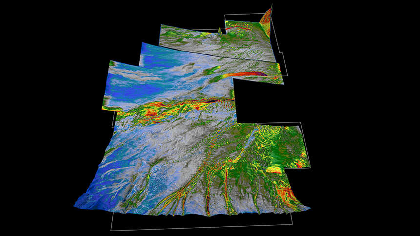 Water bottom extraction from fast track data over North Tablelands, final data from Tablelands and LongRange