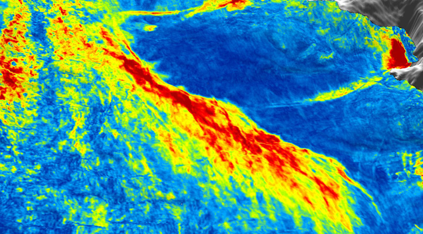 A number of prospective features have been identified on PSDM  MegaSurvey